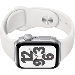 Apple Watch Series SE 1 (2020) GPS + Mobilnät 40 mm - Aluminium Silver - Sportband Vit