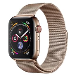 Apple Watch (Series 4) 2018 GPS + Mobilnät 44 - Rostfritt stål Guld - Milanese Guld