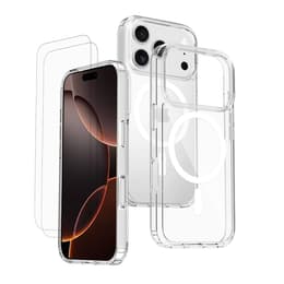 Skal iPhone 17 Pro Max och 2 st skärmskydd - TPU - Genomskinlig