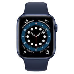 Apple Watch Series 6 (2020) GPS + Mobilnät 44 mm - Aluminium Blå - Sportband Blå