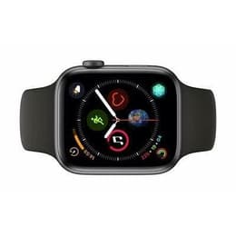 Apple Watch Series 4 (2018) GPS 44 mm - Aluminium Grå utrymme - Sportband Svart