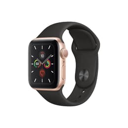 Apple Watch (Series 5) 2019 GPS 40 - Aluminium Guld - Sportband Svart