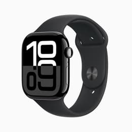Apple Watch Series 10 (2024) GPS 42 mm - Aluminium gagatsvart - Nike Sport band Svart