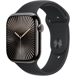 Apple Watch Series 10 (2024) GPS 42 mm - Aluminium gagatsvart - Nike Sport band Svart