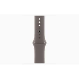 Apple Watch Series 9 (2023) GPS + Mobilnät 41 mm - Rostfritt stål Guld - Sportband Svart