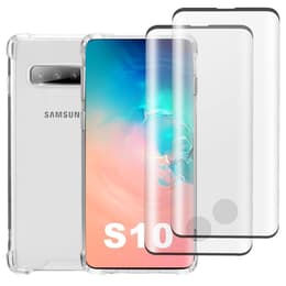 Skal Galaxy S10 och 2 st skärmskydd - Återvunnen plast - Genomskinlig