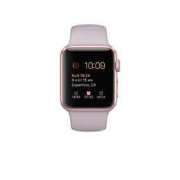 Apple Watch (Series 1) 2016 GPS 38 - Aluminium Roséguld - Sport-loop Rosa