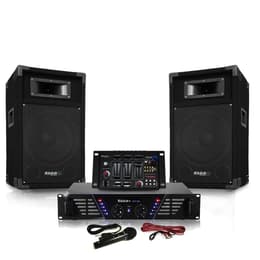 Ibiza Sound DJ300-BT + HP 500W Mixer PA högtalare