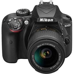 Reflex D3400 - Svart + Nikon Nikon AF-P DX Nikkor 18-55 mm f/3.5-5.6G VR