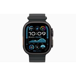 Apple Watch Ultra 2 (2024) GPS + Mobilnät 49 mm - Titan Svart - Havsband Svart