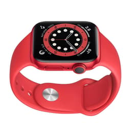 Apple Watch (Series 6) 2020 GPS + Mobilnät 44 - Aluminium Röd - Sport-loop Röd