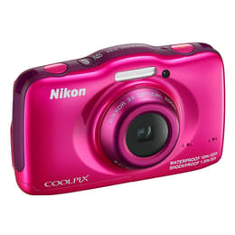 Kompakt CoolPix S32 - Rosa + Nikon Nikkor f/3.3-5.9 30-90mm f/3.3-5.9