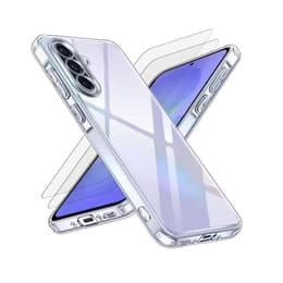 Skal Galaxy A36 och 2 st skärmskydd - TPU - Genomskinlig
