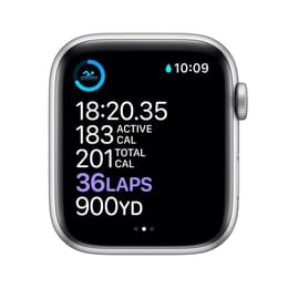 Apple Watch (Series 6) 2020 GPS 40 - Aluminium Silver - Sportband Svart