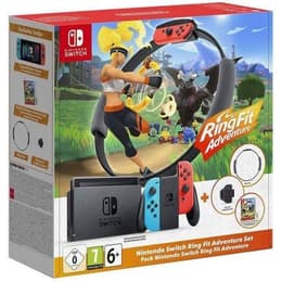 Switch 32GB - Svart + Ring Fit Adventure jeux sans boite