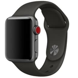 Apple Watch (Series 3) 2017 GPS + Mobilnät 42 - Aluminium Grå utrymme - Sportband Grå