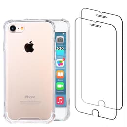 Skal iPhone SE(2020/2022)/iPhone 8/7 och 2 st skärmskydd - Återvunnen plast - Genomskinlig