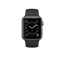 Apple Watch (Series 1) 2016 GPS 38 - Aluminium Grå utrymme - Sport-loop Svart