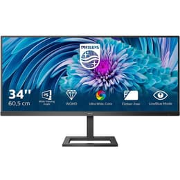 34-tum Philips 345E2AE/00 3440 x 1440 LCD Monitor Svart