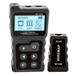Simpletek NF-488 PoE checker and Network tester with cables, bag and batteries