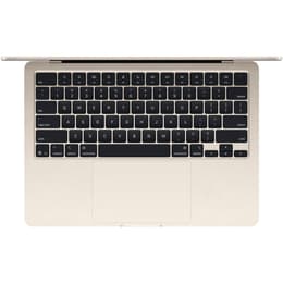 MacBook Air 13" (2025) - Apple M4 med 10-kärnig CPU och 8-kärnig grafikprocessor - 16GB RAM - SSD 256GB - Standardskärm - QWERTY - Svensk