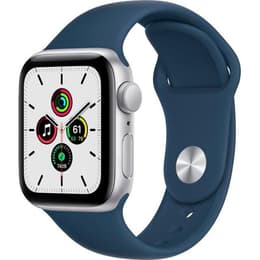 Apple Watch (Series SE) 2020 GPS 40 - Aluminium Silver - Sportband Blå