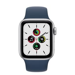 Apple Watch (Series SE) 2020 GPS 40 - Aluminium Silver - Sportband Blå