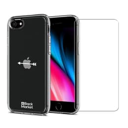 Back Market Skal iPhone 7/8/SE 2020/2022 och skyddsskärm - 60% Återvunnen plast - Genomskinlig