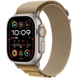 Apple Watch Ultra 2 (2023) GPS + Mobilnät 49 mm - Titan naturligt titan - Bergsloop Stjärnglans