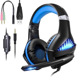 Gameware GW149 gaming kabelansluten Hörlurar med microphone - Svart/Blå