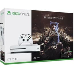 Xbox One S 1000GB - Vit + Middle-earth: Shadow of War