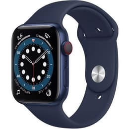 Apple Watch (Series 6) 2020 GPS + Mobilnät 44 - Aluminium Blå - Milanese loop Blå