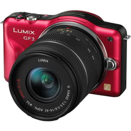 Panasonic Lumix DMC-GF3 Hybrid 12 - Röd/Svart