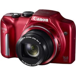 Canon PowerShot SX170 IS Kompakt 16 - Röd