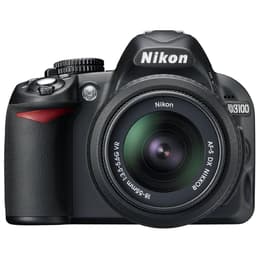 Reflex D3100 - Svart + Nikon AF-S DX Nikkor VR f/3.5-5.6