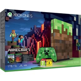 Xbox One S 1000GB - Brun - Begränsad upplaga Minecraft + Minecraft