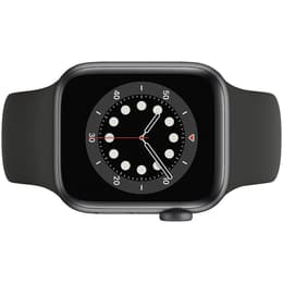 Apple Watch (Series 6) 2020 GPS 40 - Aluminium Grå utrymme - Sport-loop Svart
