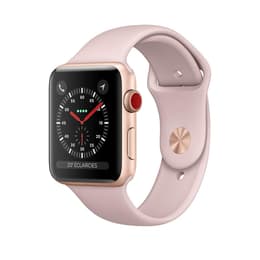 Apple Watch (Series 2) 2016 GPS 38 - Aluminium Guld - Sport-loop Rosa sand