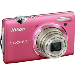 Kompakt Coolpix S5100 - Blekrosa + Nikon Nikon Nikkor 5x Wide Optical Zoom VR 5,0-25,0mm f/2.7-6.6 f/2.7-6.6