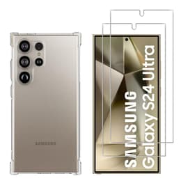 Skal Samsung Galaxy S24 ULTRA och 2 st skärmskydd - TPU - Genomskinlig