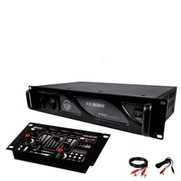 Ibiza Sound Amplificateur sono 2 x 500W MY DEEJAY AX-1000 MyDj + Table de mixage DJ21 4 voies 7 entrées + USB Ljudförstärkare.