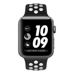 Apple Watch (Series 2) 2016 GPS 42 - Aluminium Grå utrymme - Sport Nike Svart/Vit