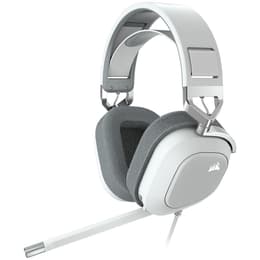 Corsair HS80 noise Cancelling gaming trådbunden + trådlös Hörlurar med microphone - Vit
