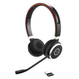 Jabra Evolve 65 wireless Hörlurar med microphone - Svart/Röd