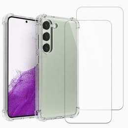 Skal Galaxy S23 FE och 2 st skärmskydd - TPU - Genomskinlig