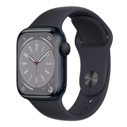 Apple Watch Series 8 (2022) GPS + Mobilnät 41 mm - Aluminium Midnight - Sportband Midnight