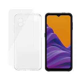 Skal Galaxy Xcover6 Pro och skyddsskärm - Silikon - Genomskinlig