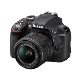 Reflex D3300 - Svart + Nikon AF-S DX Nikkor 55-200mm f/4-5.6G ED f/4-5.6