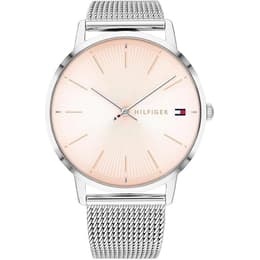 Tommy Hilfiger Smart Watch Hilfiger Classic Steel Mesh Ladies Watch - Silver