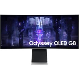 34-tum Samsung Odyssey G8 S32DG800SU 3440 x 1440 OLED Monitor Grå